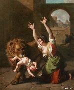 Nicolas-Andre Monsiau Le Lion de Florence oil painting on canvas